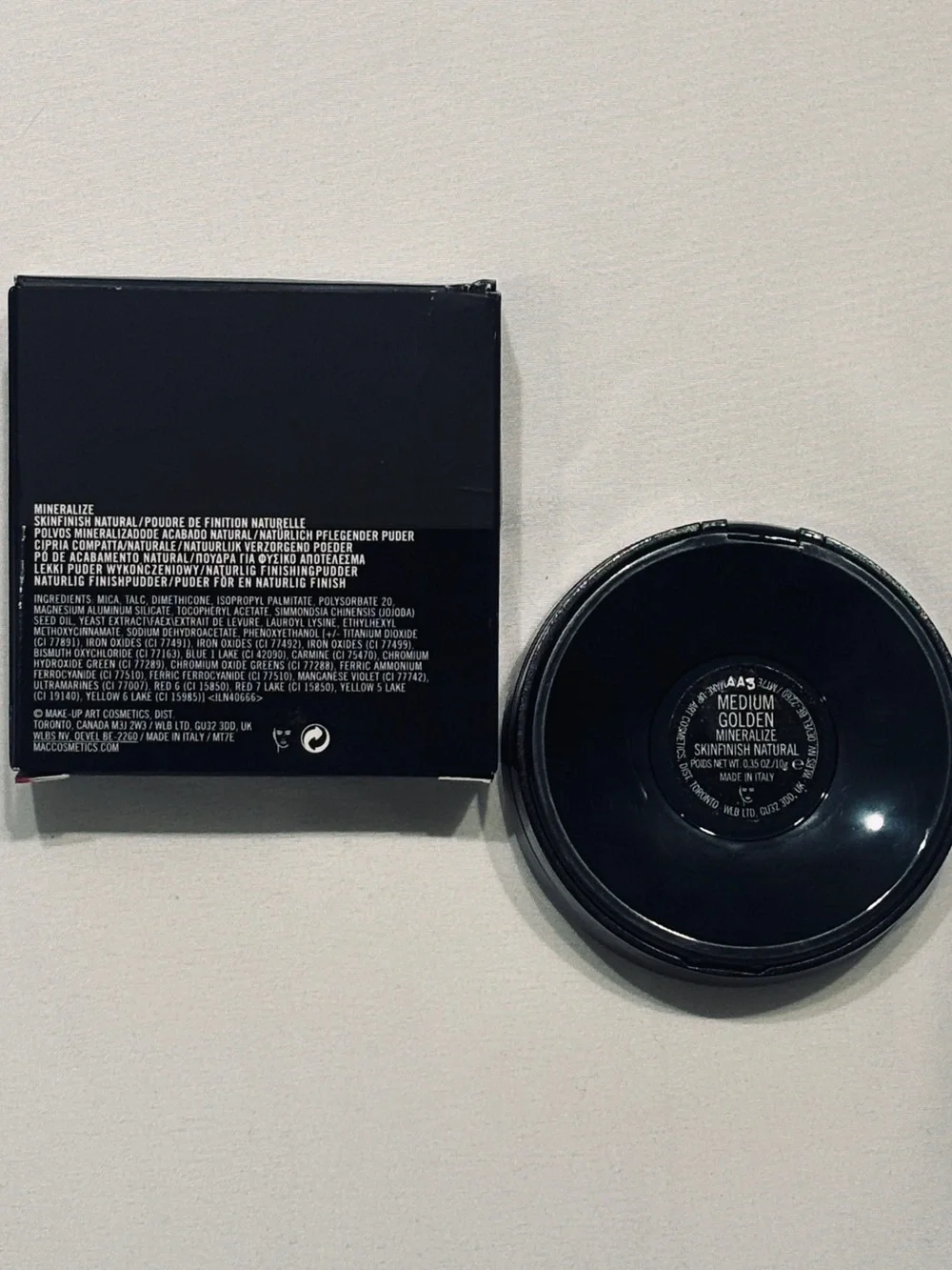 MAC Mineralize Skinfinish Natural Pressed Powder - Medium Golden